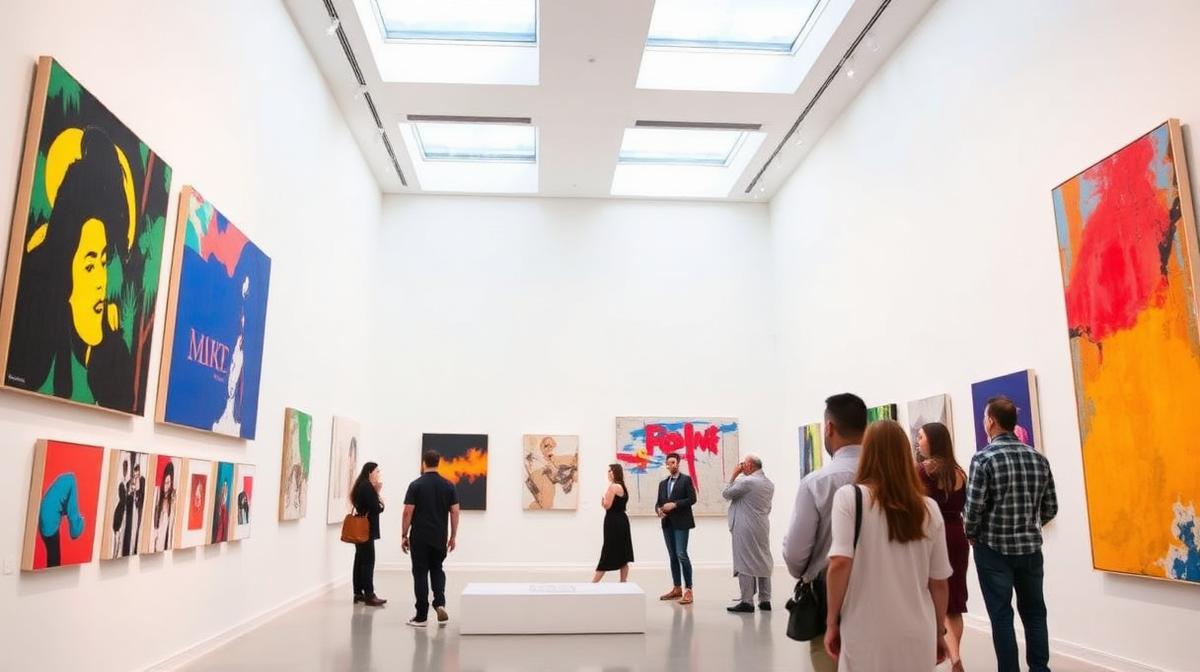 Contemporary art gallery exhibition in Dubai