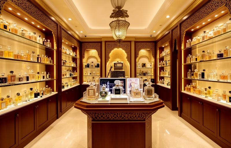 Arabische parfumwinkel met oud en parfums in Dubai